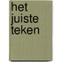 Het juiste teken