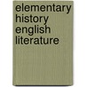 Elementary history english literature door Bouten