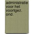 Administratie voor het voortgez. ond.