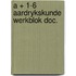 A + 1-6 aardrykskunde werkblok doc.