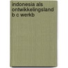 Indonesia als ontwikkelingsland b c werkb door Bosch