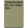 Nederlanders en hun staat doc. door Onbekend