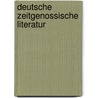 Deutsche zeitgenossische literatur by Boesschoten