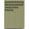 Examentraining tekstverwerken meao/mmo theorie door Onbekend