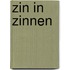Zin in zinnen