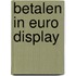 Betalen in Euro display