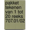 Pakket tekenen van 1 tot 20 reeks 707.01/02 door Onbekend