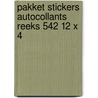 Pakket stickers autocollants reeks 542 12 x 4 door Onbekend