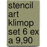 Stencil art klimop set 6 ex a 9,90 door Onbekend