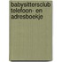 Babysittersclub telefoon- en adresboekje