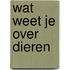 Wat weet je over dieren