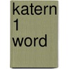 Katern 1 word by van Breugel