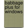 Babbage Plus for Windows door C. van Breugel