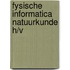 Fysische informatica natuurkunde h/v