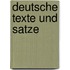 Deutsche texte und satze