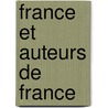 France et auteurs de france by Walrecht