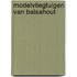 Modelvliegtuigen van balsahout