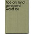 Hoe ons land geregeerd wordt lbo