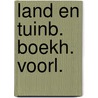 Land en tuinb. boekh. voorl. by Poortman