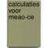 Calculaties voor meao-ce