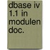 Dbase iv 1.1 in modulen doc.