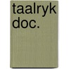 Taalryk doc. door Commys