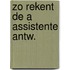 Zo rekent de a assistente antw.