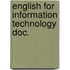 English for information technology doc.