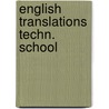 English translations techn. school by Kraut