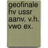 Geofinale hv ussr aanv. v.h. vwo ex.