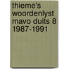 Thieme's woordenlyst mavo duits 8 1987-1991 door Scheele