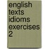 English texts idioms exercises 2