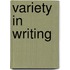 Variety in writing