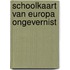 Schoolkaart van europa ongevernist