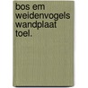 Bos em weidenvogels wandplaat toel. door Ysseling