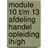 Module 10 t/m 13 afdeling handel opleiding IH/GH