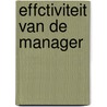 Effctiviteit van de manager by H. van der Linde