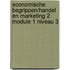 Economische begrippen/Handel en marketing 2 module 1 niveau 3