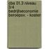 CBA 01.3 Niveau 3/4 Bedrijfseconomie Beroepsv. - kosten