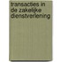 Transacties in de zakelijke dienstverlening