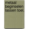 Metaal beginselen lassen toel. by Hermsen