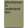 Allochtonen in nederland doc. door Lentjes