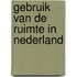 Gebruik van de ruimte in nederland
