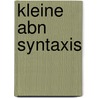 Kleine abn syntaxis by Paardekooper