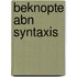 Beknopte abn syntaxis