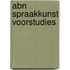 Abn spraakkunst voorstudies