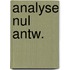 Analyse nul antw.