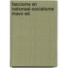 Fascisme en nationaal-socialisme mavo ed. door Onbekend