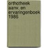 Orthotheek aanv. en ervaringenboek 1986