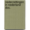 Nederzettingen in nederland doc. door Onbekend